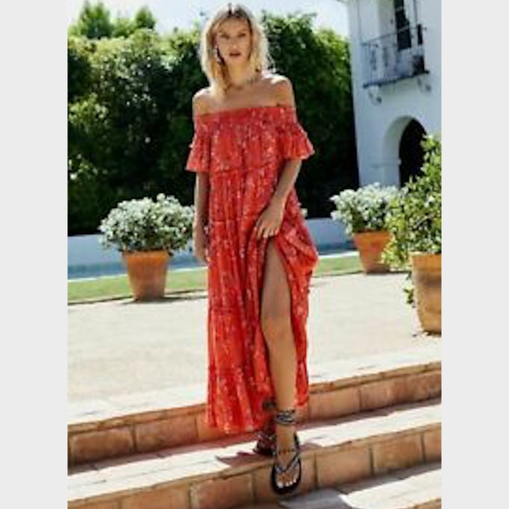 NWT! FREE PEOPLE BARCLAY MAXI DRESS - Size S - Picture 4 of 8